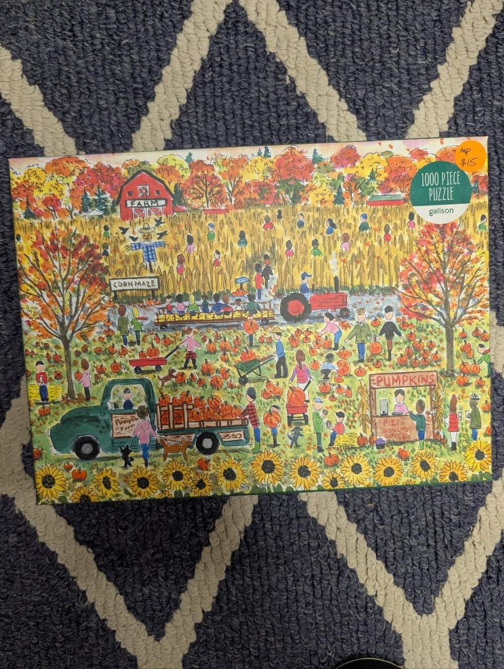 Autumn Farm Pumpkin Patch 1000-Piece Puzzle
